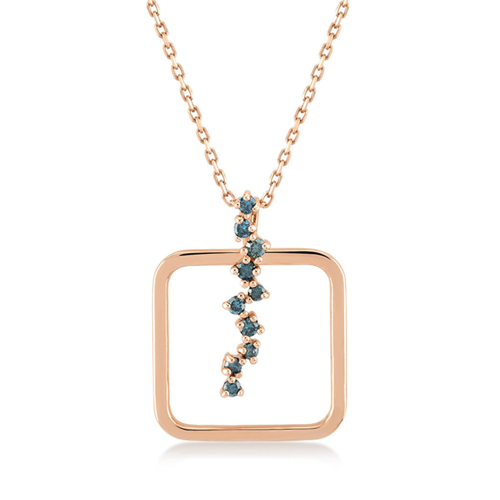 Cabaret Queen Blue Diamond Necklace