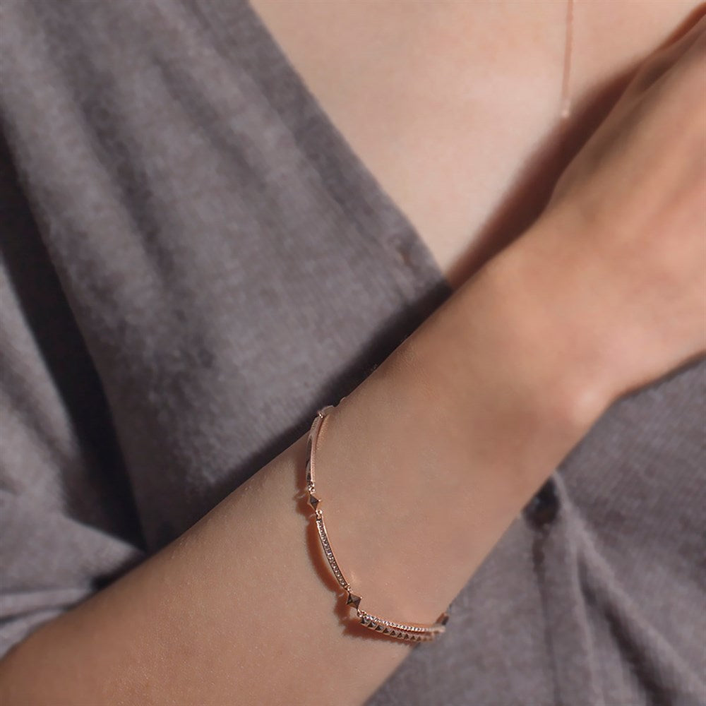 Fashion Piano Altın Bileklik Rose Altın / TR