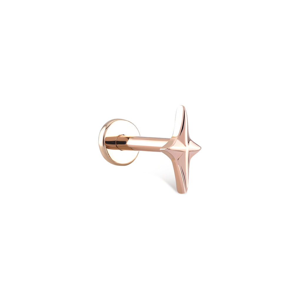 Mini Kutup Yıldızı Altın Piercing TR