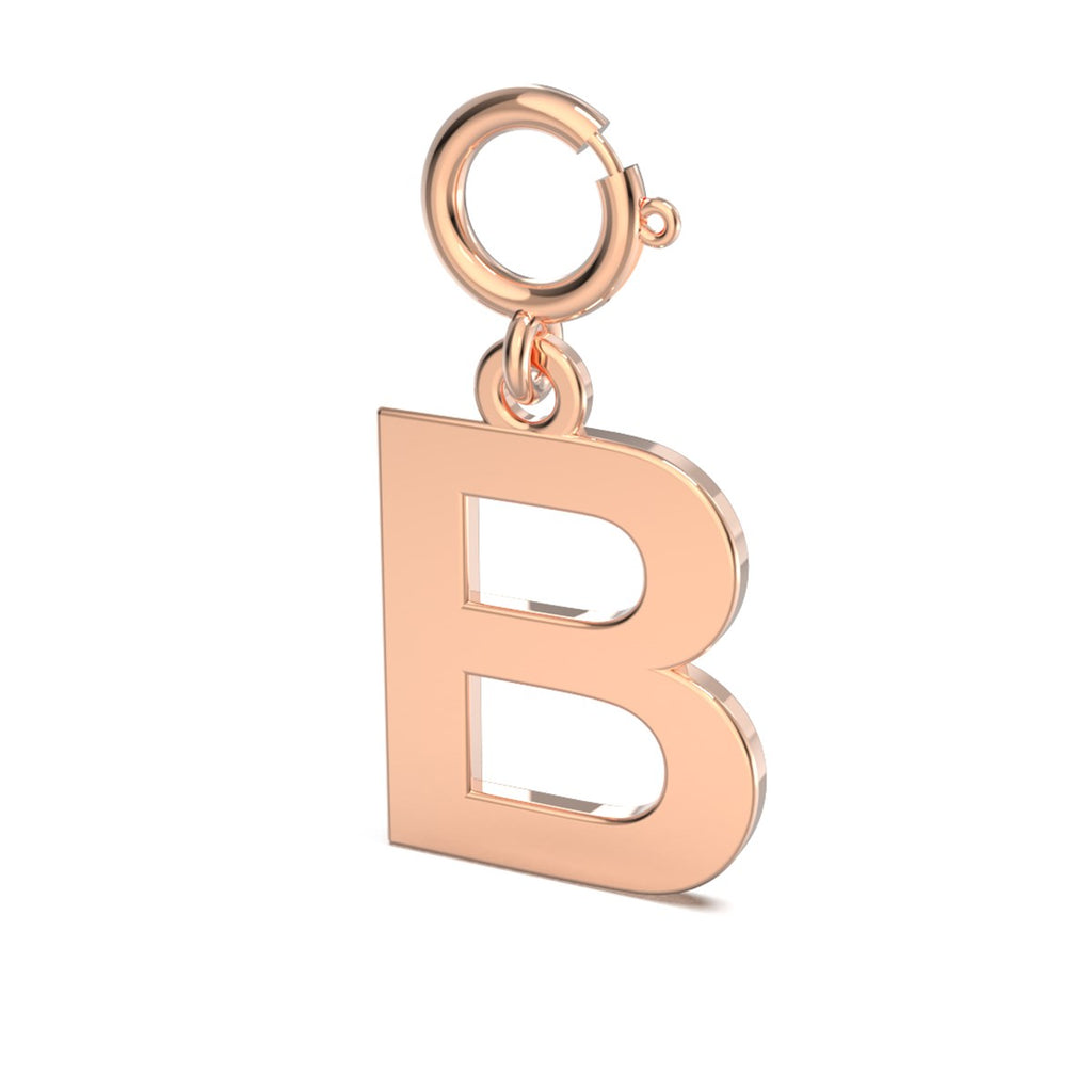 Letters Harf Altın Charm Rose Altın / TR