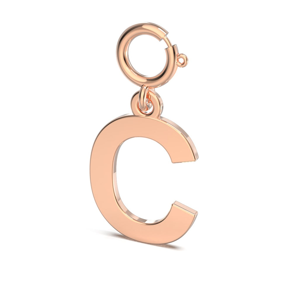 Letters Harf Altın Charm Rose Altın / TR