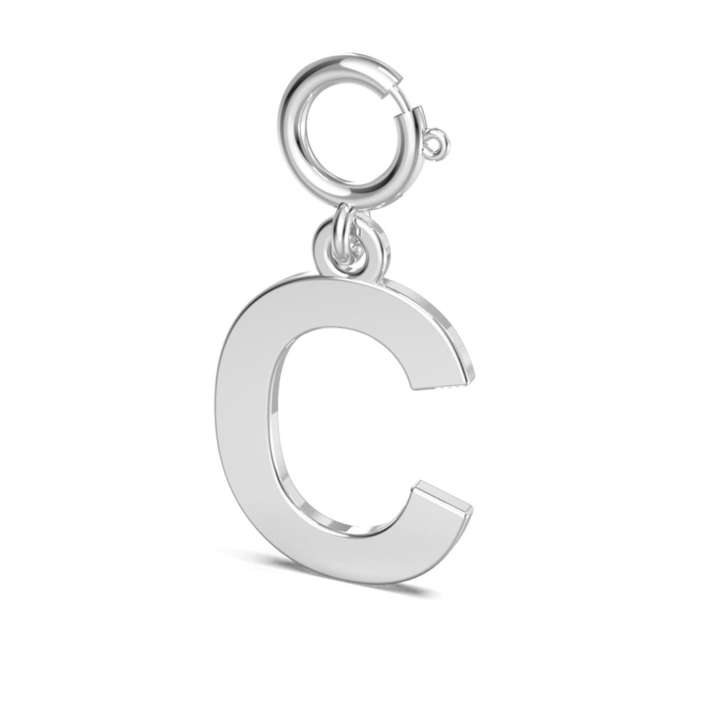 Letters Harf Altın Charm Beyaz Altın / TR