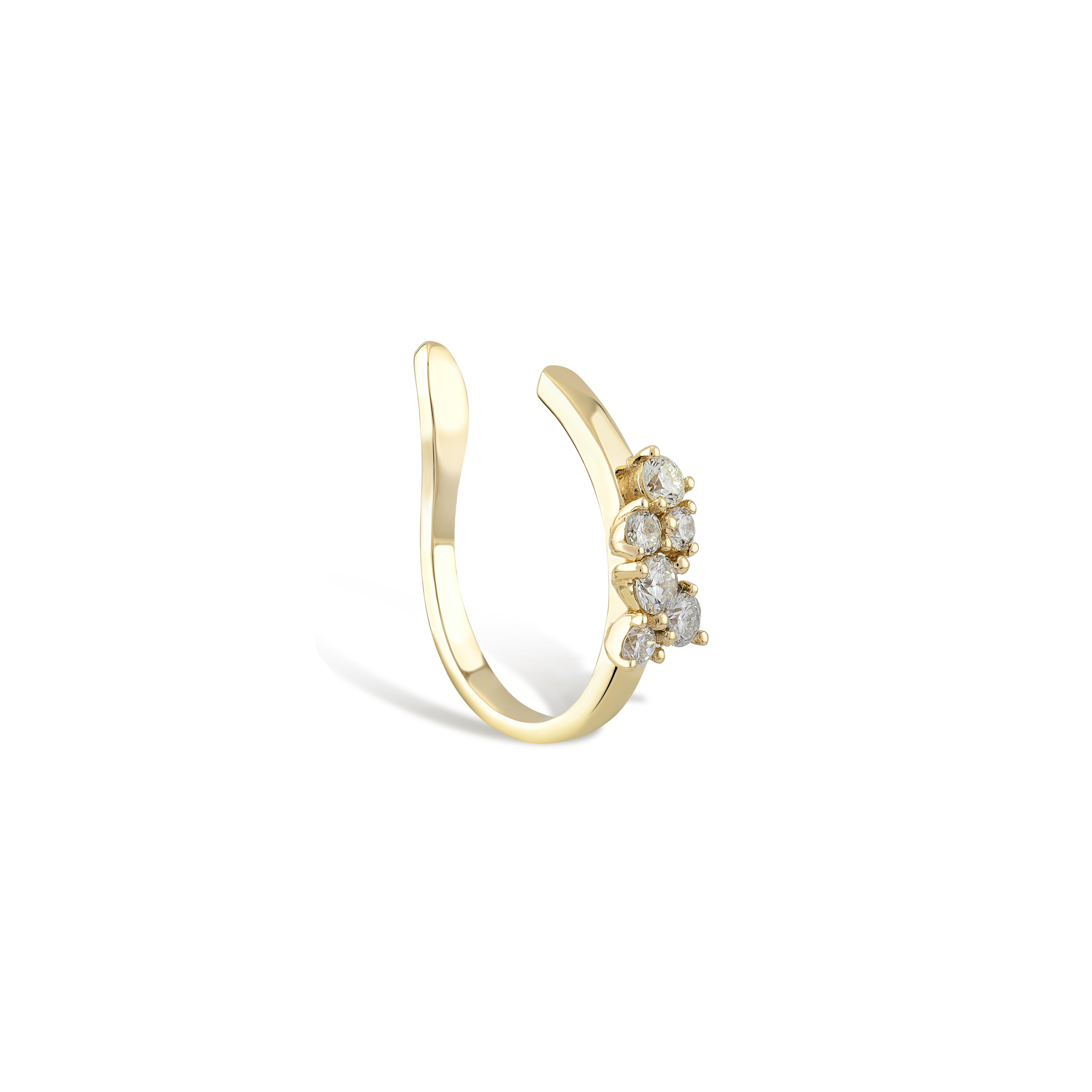 Queen Pırlanta Earcuff Rose Altın / TR
