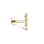 Toptop Çubuk Altın Piercing Rose Altın / TR