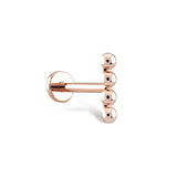 Toptop Çubuk Altın Piercing Rose Altın / TR