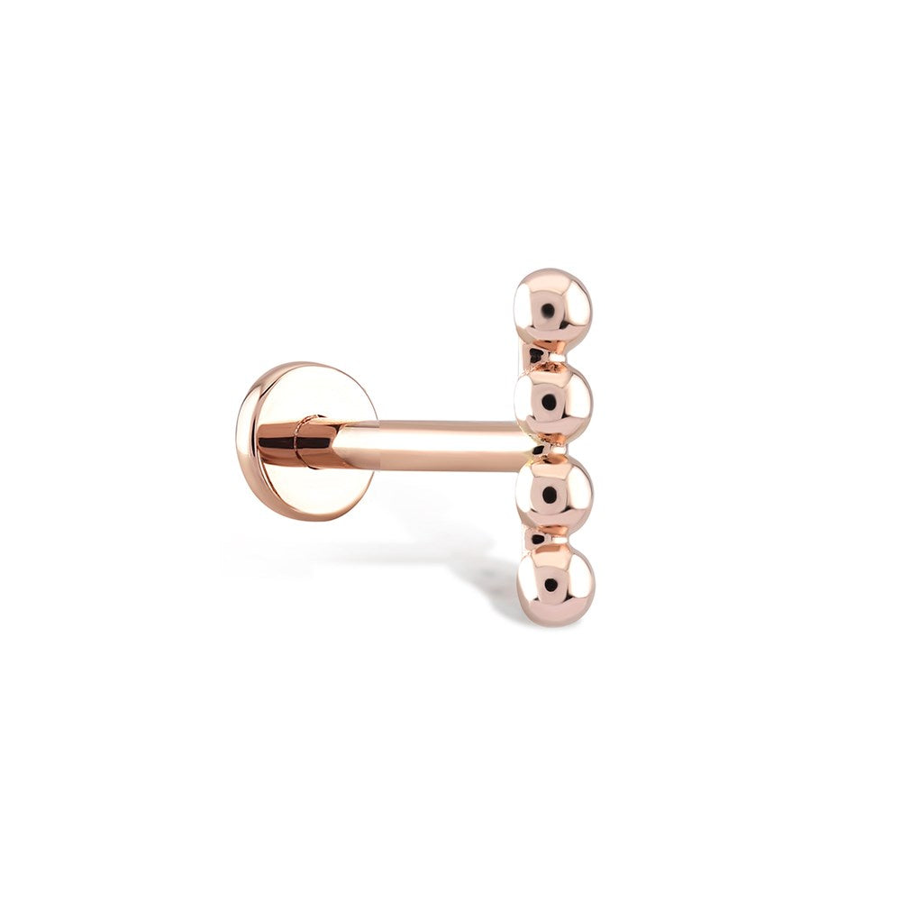 Toptop Çubuk Altın Piercing Rose Altın / TR