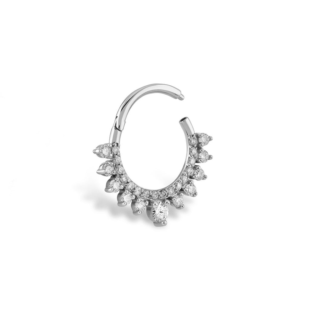 Vega Halka Sıra Pırlanta Piercing Rose Altın / TR
